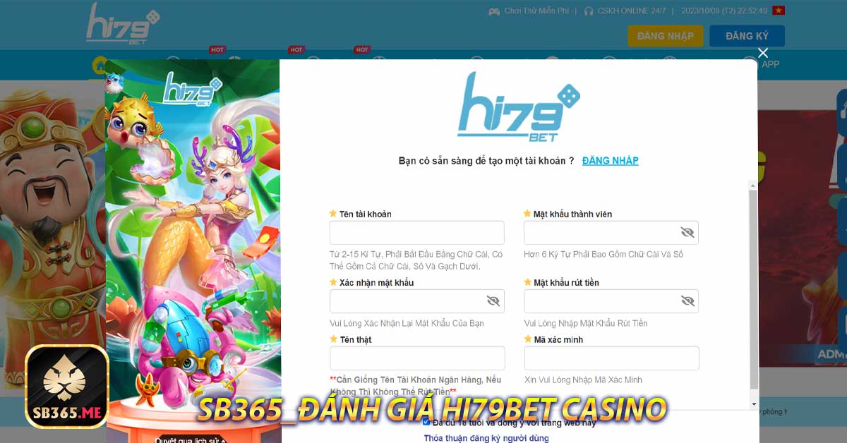 Hướng dẫn cách đăng ký tài khoản cá cược chính chủ ở Hi79bet